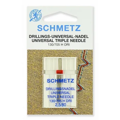 Иглы Schmetz тройные № 80/2.5, 1шт